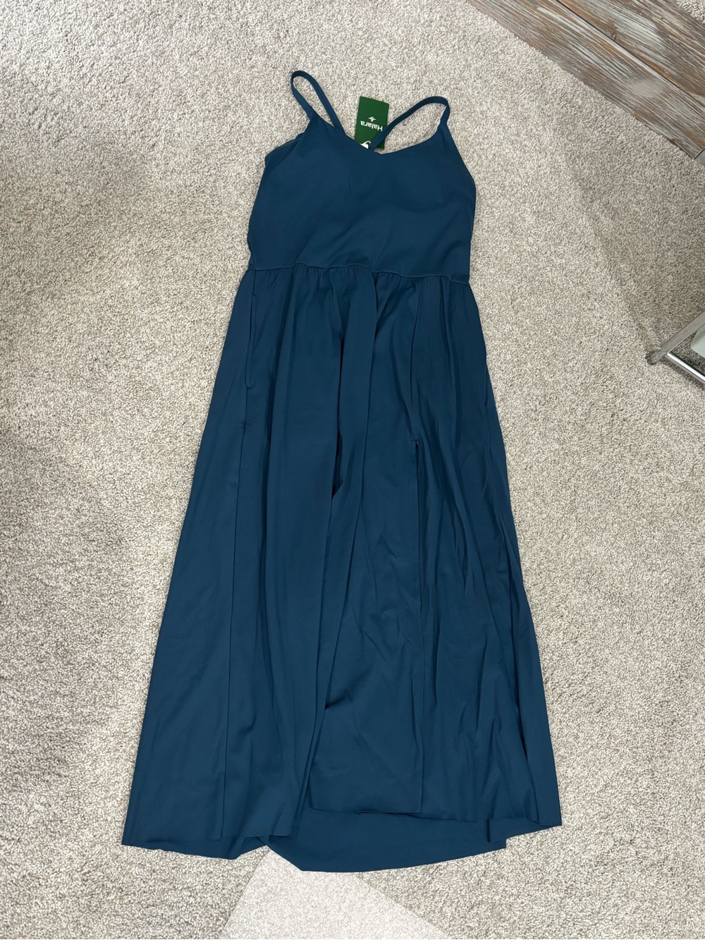 Halara Everyday Midi Chill Dress-La Land Majolica Blue NWT Medium